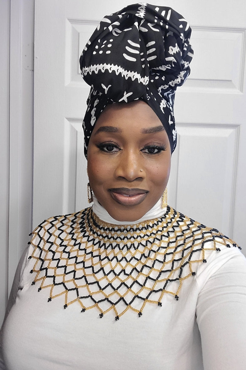 African Ankara Print Matching Mask Set or Head wrap Kiki