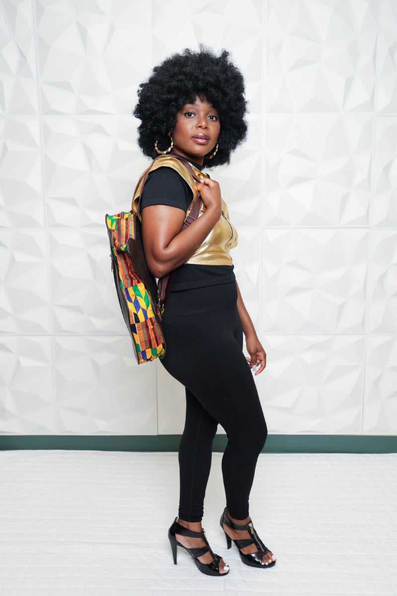 Map of Africa Backpack Black