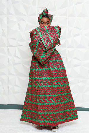 Saain African Fabric Dress