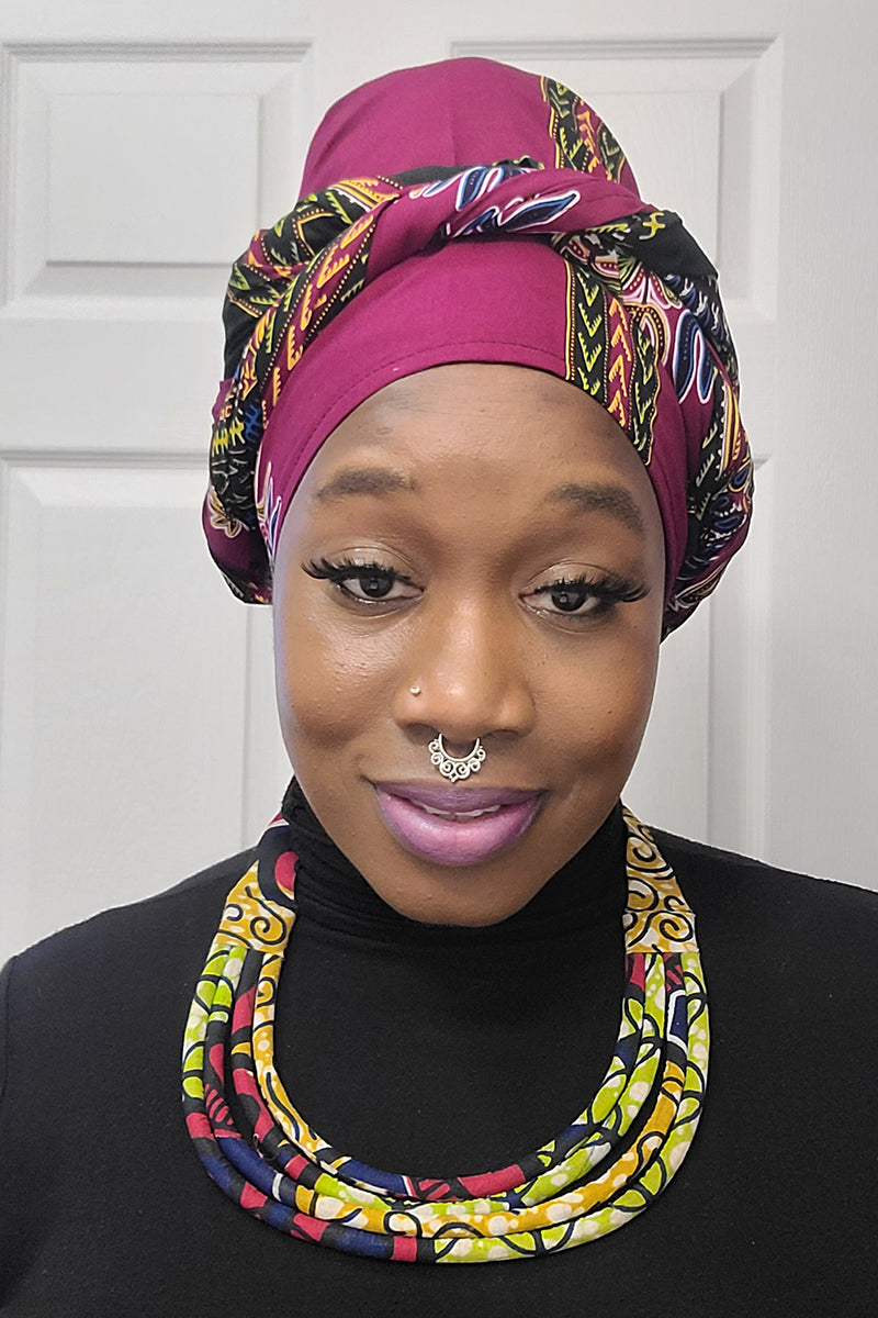 Essie African Print Matching Mask Set or Head Wrap