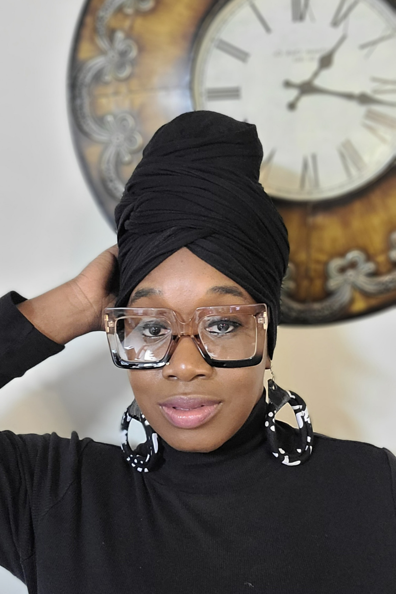 Oversized Fashion Eyeglasses with Multicolored Frame Janet B