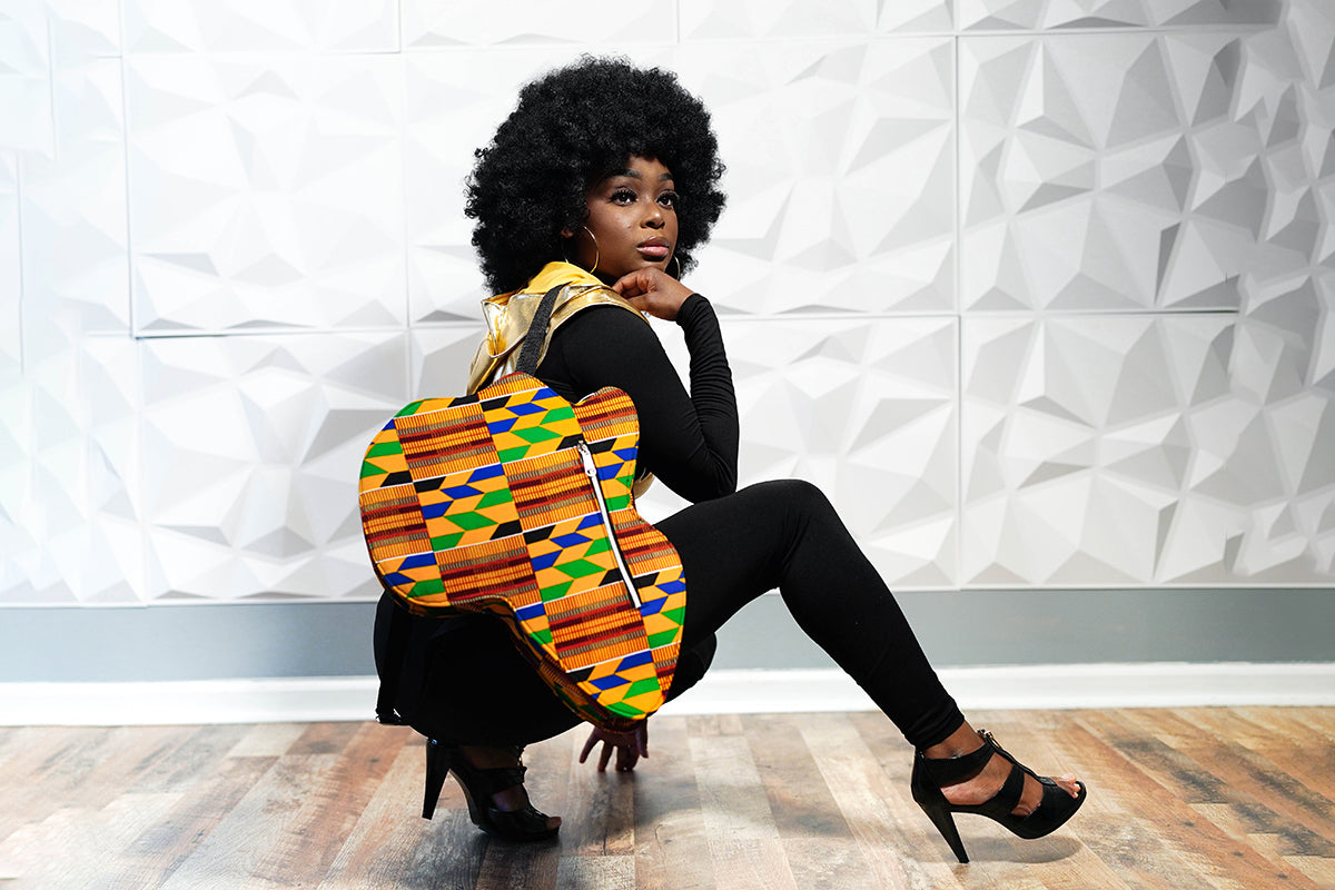 Map of Africa Backpack Kente