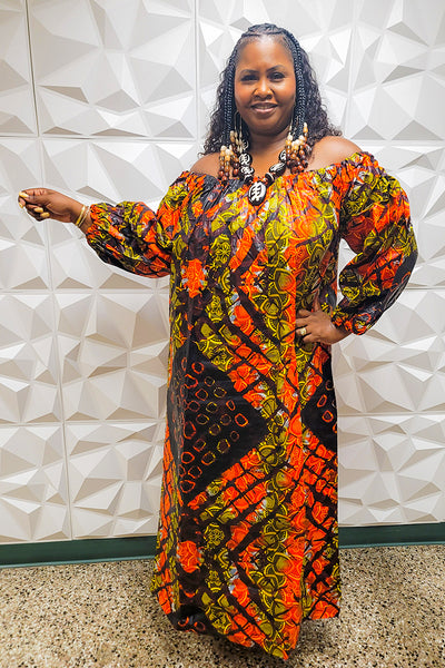 maxi plus size african dresses Dress Queen Amina XL versatility and bold cultural Color:Riding Hood Red 0625 Satin Strapless Corset Gown
