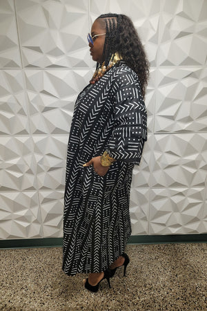 Kiki African Kimono Duster Jacket