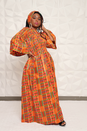 Chee African Kente Dress