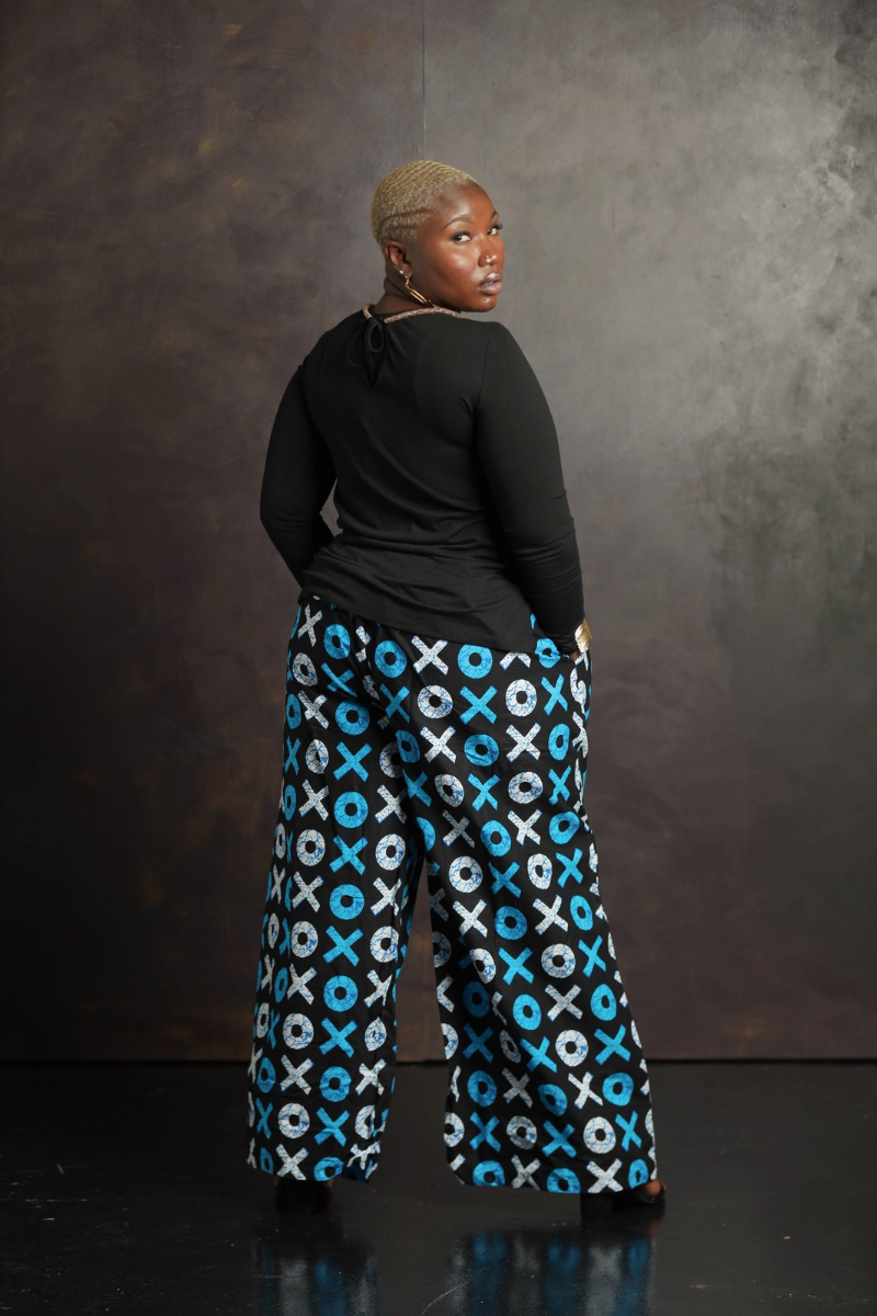 African Palazzo Pants with Pockets Zambezi