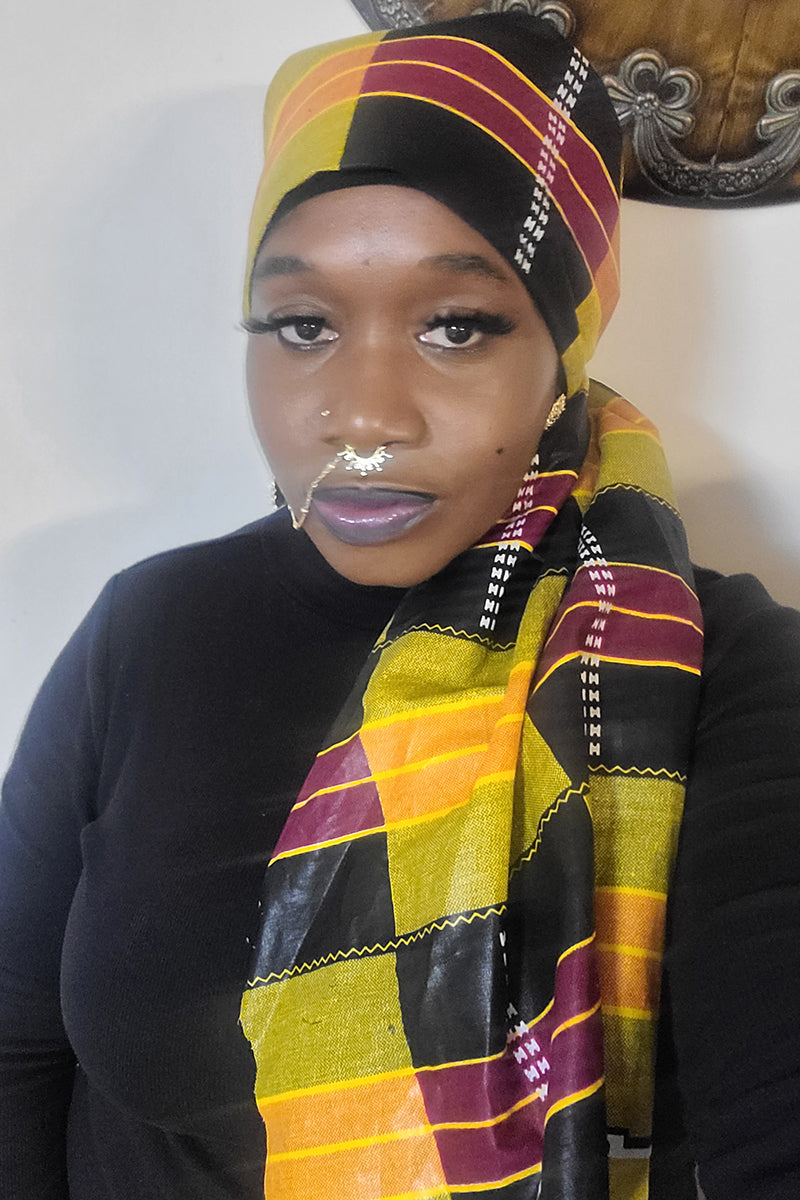 Sonya African Print Matching Mask Set or Head Wrap