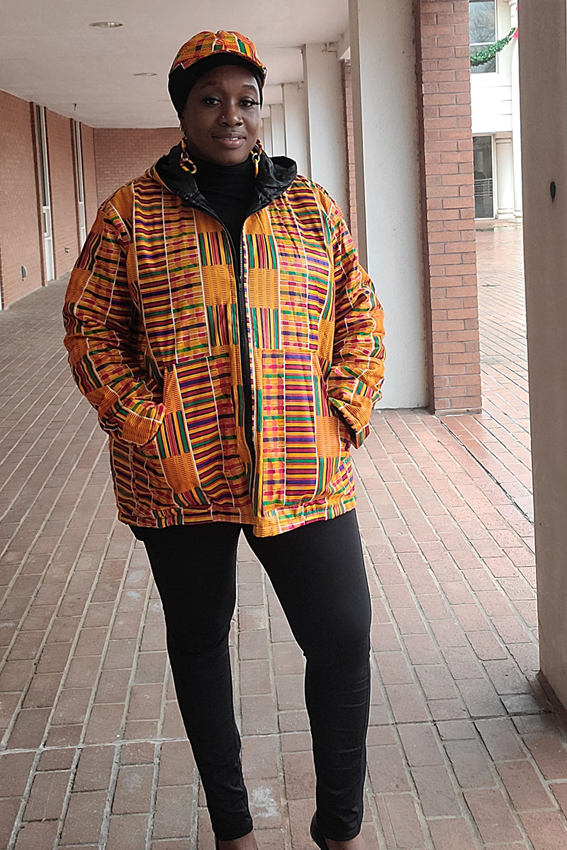 Kente bomber clearance jacket