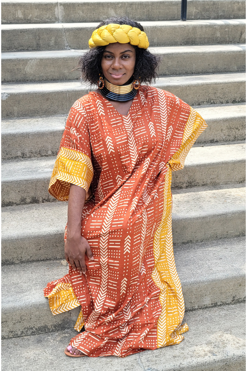 African Print Kaftan Traditional Moo Moo Sarah