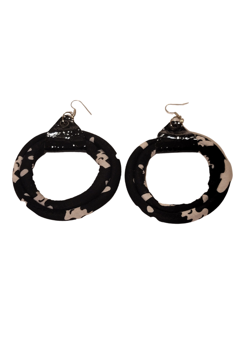 Buy African Print Handmade Circle Earrings Online Kkunda