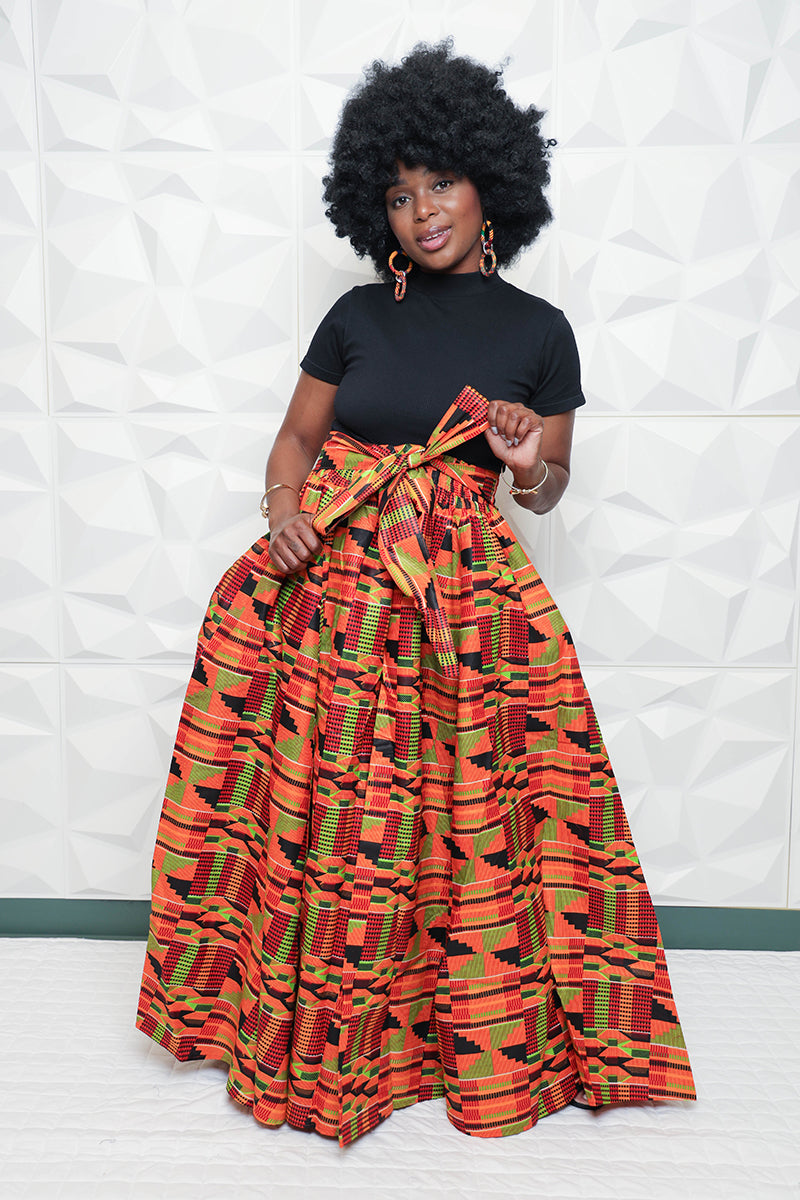 Buy African Print Skirts with Head Piece Online